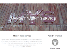 Tablet Screenshot of mansetyachtservice.com